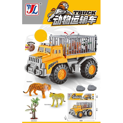 Σετ όχημα μεταφοράς άγριων ζώων με αξεσουάρ - 817 - 117125