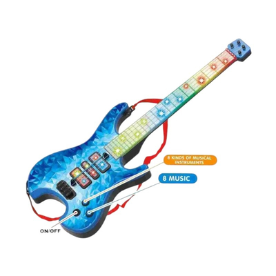 Παιδική ηλεκτρονική κιθάρα - 969A - 117169 - Blue