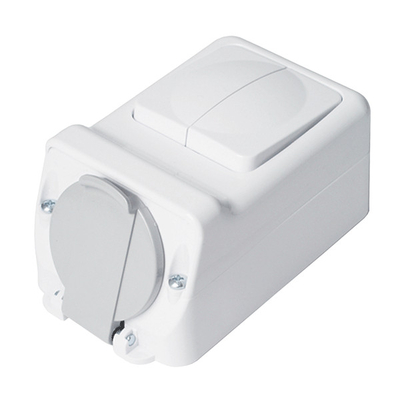 ΠΡΙΖΑ +  ΔΙΠΛΟΣ ΔΙΑΚΟΠΤΗΣ ΑΠΛΟΣ 16А 250V, IP44
