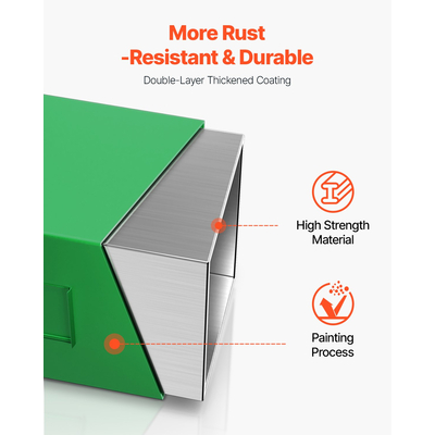 VEVOR Ballast Box 3 Point Κατηγορία 1 Tractor Easy Tach Hitch Αντίβαρο πράσινο