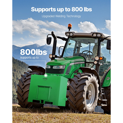 VEVOR Ballast Box 3 Point Κατηγορία 1 Tractor Easy Tach Hitch Αντίβαρο πράσινο