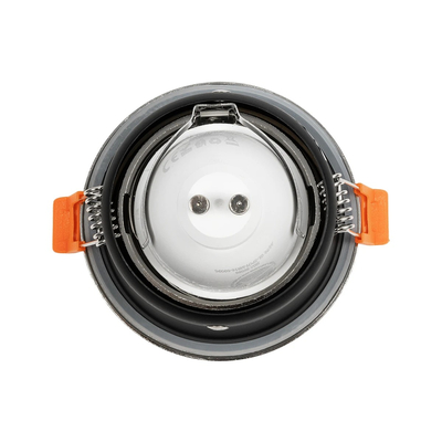 GloboStar® 61461 GASPAR Χωνευτό Στρόγγυλο Σποτ Οροφής για Λάμπα MR16/GU10 IP65 - Αλουμίνιο & Γυαλί - Φ8.5 x Υ4.4cm - Ασημί & Διάφανο - 5 Χρόνια Εγγύηση