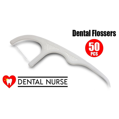 Έυχρηστα Οδοντικά Νήματα με πλαστική λαβή (50 τμχ.)