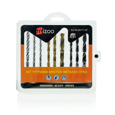 Σετ Τρυπάνια Μπετόν-Μέταλλο-Ξύλο (9 τμχ.)