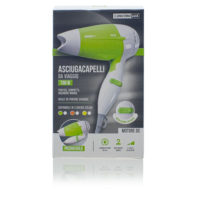 Σεσουάρ Ταξιδίου 700 Watt Κίτρινο-Λευκό