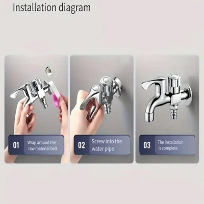 Βρύση Διπλής Ροής με Ροζέτα