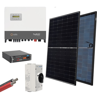 HYBRID Solar System 3P/6kW με Φωτοβολταϊκά Πάνελ 430W και Μπαταρίες – ELMARK