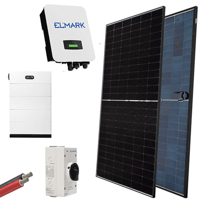 HYBRID Solar System 3P/10kW με Πάνελ 580W & Μπαταρία 10kWh – ELMARK