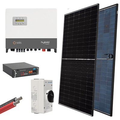 HYBRID Solar System 3P/6kW με Φωτοβολταϊκά Πάνελ 580W και Μπαταρίες – ELMARK
