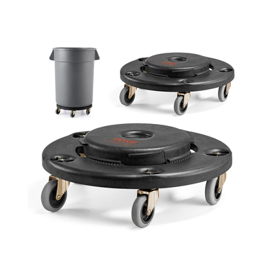 VEVOR 2 Packs Στρογγυλός Κάδος Απορριμμάτων Dolly Fit 20, 32, 44, 55 Galbage Container
