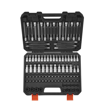 Bit Socket Set 107-Piece SAE και Metric Hex/Torx/E-Torx/Tamper-Proof/Extra Long