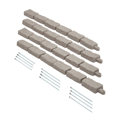 VEVOR Fake Stone Landscape Bord 46,2 x 2,2 in Lawn Edge Ανθεκτική στο ξεθώριασμα