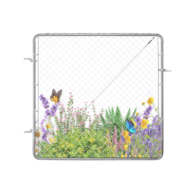 VEVOR Chain Link Fence Gate Fit 3 ft x 4 ft Garden Fence Gate Posts Δεν περιλαμβάνονται