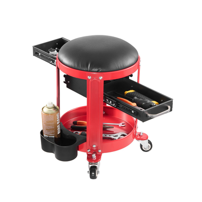 VEVOR Rolling Mechanic Stool Garage Seat 300 lbs Φόρτωση με ρόδες & χώρο αποθήκευσης