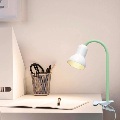 GloboStar® TAVOLO 204-0153 Παιδικό Eπιτραπέζιο Φωτιστικό Μονόφωτο 1 x E27 IP20 Πράσινο & Λευκό Πλαστικό - Μ11 x Π9 x Υ35cm