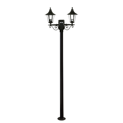 Κολώνα κήπου LP-400ΕΒ 2Φ BLACK 200cm ΚΑΡΑΒΟΛΟΣ ΙΣΤΟΣ