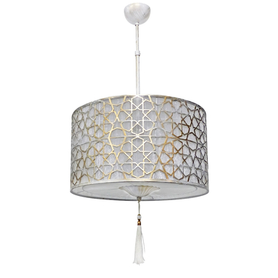 CASABLANCA 3L WHITE-BRONZE ΚΡΕΜΑΣΤΟ 3xΕ/27