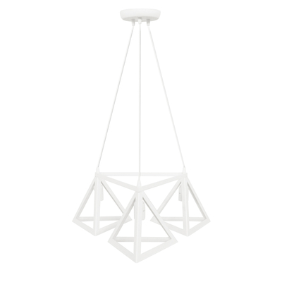 GIZA 3/L TRIANGLE WHITE PLASTIC-METAL ΚΡΕΜΑΣΤΟ