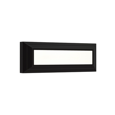 Φωτιστικό επιτοίχιο πλαφονιέρα HER-08 BLACK LED εξωτερικού χώρου