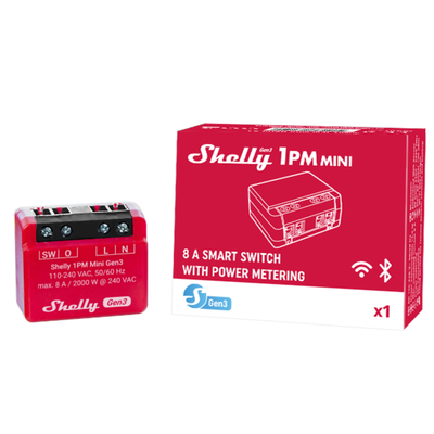 Shelly 1PM Mini Gen3 x5 Bundle | Shelly 1PM Mini Gen3 x5 Bundle