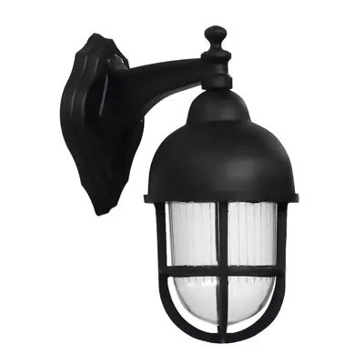 SLP-900ΑΝ BLACK Επιτοίχιο φωτιστικό Ε/27 μαύρο