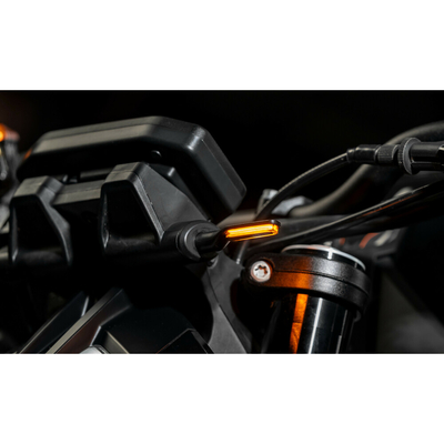 ΦΛΑΣ MOTO PROJECT 002 ΜΑΥΡΑ 12V COB LED TECHNOLOGY PARAXITE - 2 ΤΕΜ.