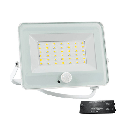 VEGA30 SLIM 30W LED ΠΡΟΒΟΛΕΑΣ + SEN 3000K WH+ ΚΙΤ ΑΣΦΑΛΕΙΑΣ