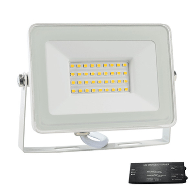 VEGA30 SLIM SMD 30W LED ΠΡΟΒΟΛΕΑΣ 3000K ΛΕΥΚΟ+ ΚΙΤ ΑΣΦΑΛΕΙΑΣ