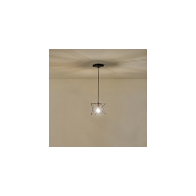 ΦΩΤΙΣΤΙΚΟ ΚΡΕΜΑΣΤΟ ΜΕΤΑΛΛΟ 1XE27  MAX 40W 175X175X1240mm  ΜΑΥΡΟ ARTE ILLUMINA BRAWCK