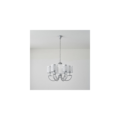 ΦΩΤΙΣΤΙΚΟ ΚΡΕΜΑΣΤΟ ΜΕΤΑΛΛΟ-ΥΦΑΣΜΑ 6ΦΩΤΟ 6XE14 MAX 15W 450X630mm ARTE ILLUMINA KRISTALLO