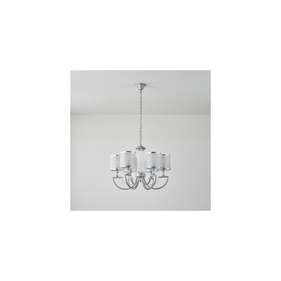 ΦΩΤΙΣΤΙΚΟ ΚΡΕΜΑΣΤΟ ΜΕΤΑΛΛΟ-ΥΦΑΣΜΑ 6ΦΩΤΟ 6XE14 MAX 15W 450X630mm ARTE ILLUMINA KRISTALLO