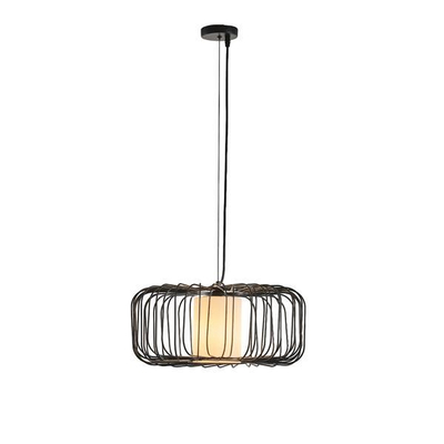 ΦΩΤΙΣΤΙΚΟ ΚΡΕΜΑΣΤΟ ΜΕΤΑΛΛΟ 1XE27  MAX 40W  340X340X1520mm ΜΑΥΡΟ ARTE ILLUMINA AIRY