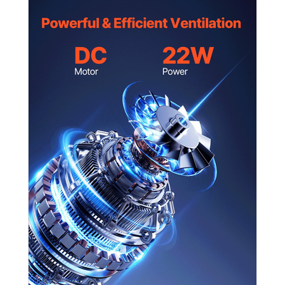 VEVOR RV Vent ανεμιστήρας οροφής 14 ιντσών 10 ταχυτήτων αναστρέψιμος με τηλεχειριστήριο