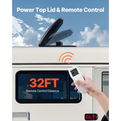 VEVOR RV Vent ανεμιστήρας οροφής 14 ιντσών 10 ταχυτήτων αναστρέψιμος με τηλεχειριστήριο