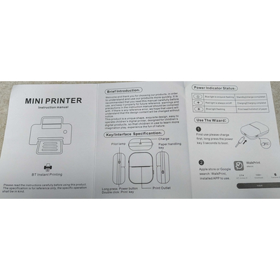 Παιδικός mini εκτυπωτής - D7 - 810699 - Pink