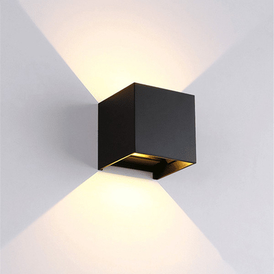 LED ΑΠΛΙΚΑ ΤΕΤΡΑΓΩΝΗ 2X5W 4000K IP54 ΜΑΥΡΗ