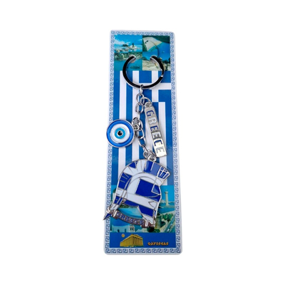 Τουριστικό μπρελόκ Souvenir - Σετ 12pcs - Greece - 127204