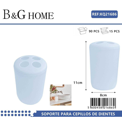 Θήκη οδοντόβουρτσας πλαστική - Light Blue - 21686