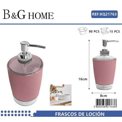 Θήκη κρεμοσάπουνου Dispenser πλαστική - Pink - 21763