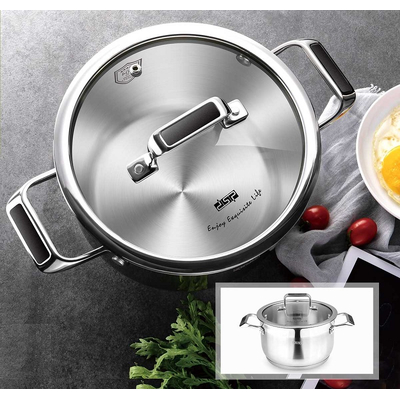 Κατσαρόλα ανοξείδωτη με καπάκι - 9.4L - CS002-B28 - DSP - 560393