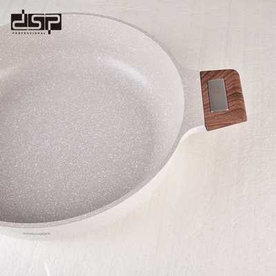 Ρηχή κατσαρόλα αντικολλητική με καπάκι - 2.7L - CA005-BS24-Beige - DSP - 563974