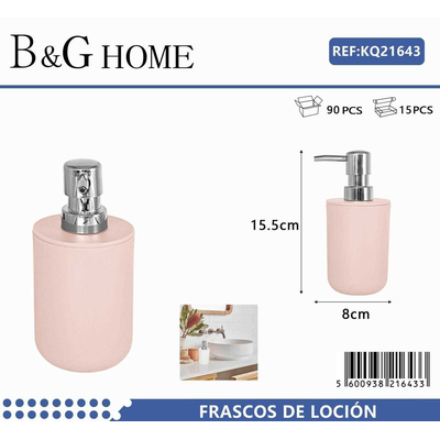 Θήκη κρεμοσάπουνου Dispenser πλαστική - Light Pink - 21643