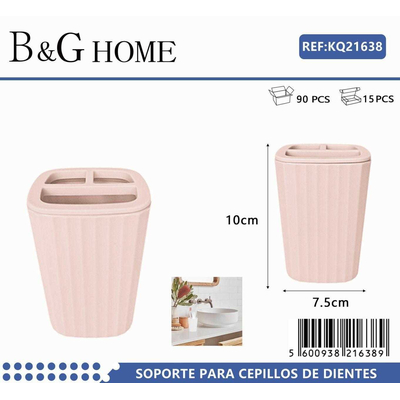 Θήκη οδοντόβουρτσας πλαστική - Light Pink - 21638