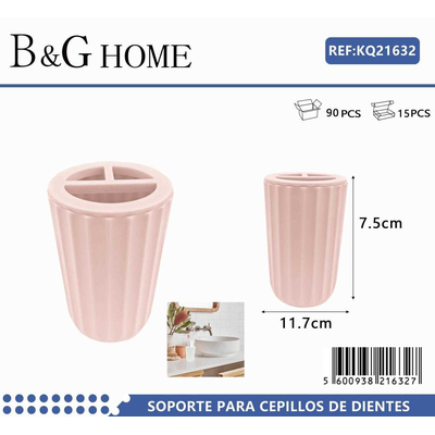 Θήκη οδοντόβουρτσας πλαστική - Light Pink - 21632