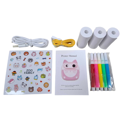 Παιδική Instant φωτογραφική μηχανή με εκτυπωτή - D6 - 811801 - Green