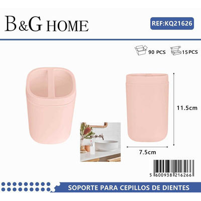 Θήκη οδοντόβουρτσας πλαστική - Light Pink - 21626