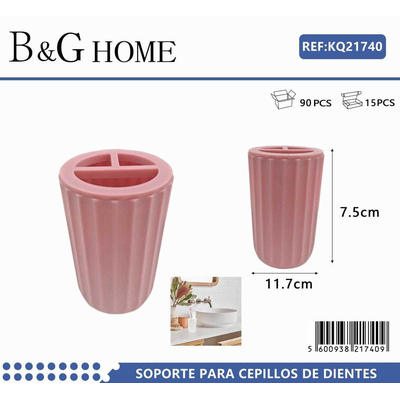 Θήκη οδοντόβουρτσας πλαστική - Pink - 21740