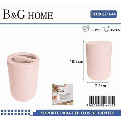 Θήκη οδοντόβουρτσας πλαστική - Light Pink - 21644