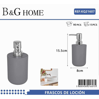 Θήκη κρεμοσάπουνου Dispenser πλαστική - Grey - 21607