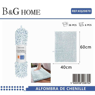 Πατάκι μπάνιου - M0842 - 40x60cm - Light Blue - 20870